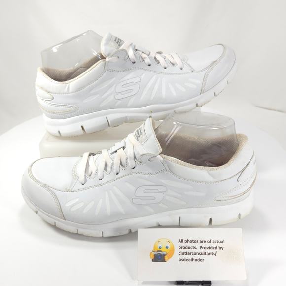 Skechers Work Relaxed Fit Slip Resistant Shoe Womens Size 10 76564 White - Picture 5 of 9